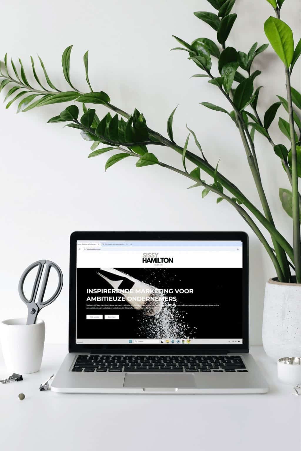 werkplek Webdesign Sissy Hamilton